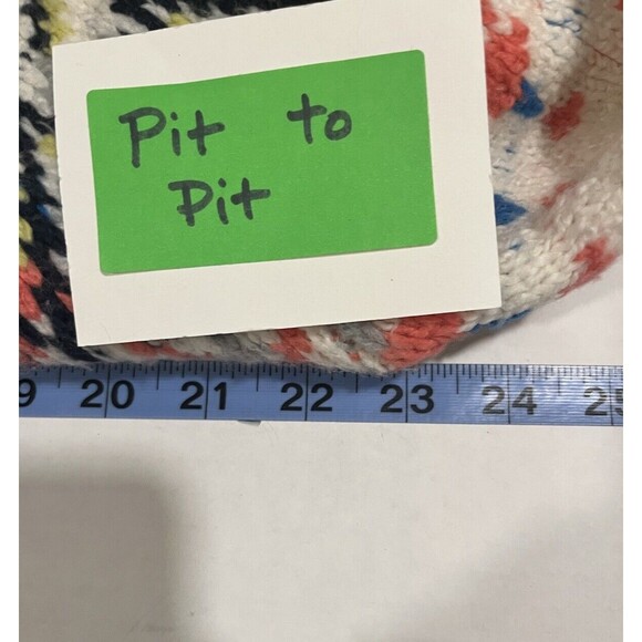 Aerie Fair Isle Cream Pullover Sweater Size SP Nordic Scandi Oversized Cabincore - Picture 5 of 9